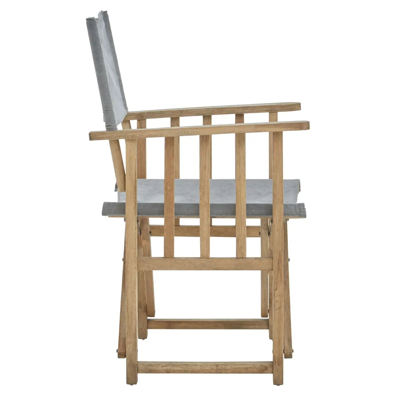 Hugh Grey linen Directors Chair