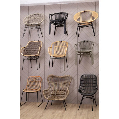 Manado Natural Croco Rattan Armchair