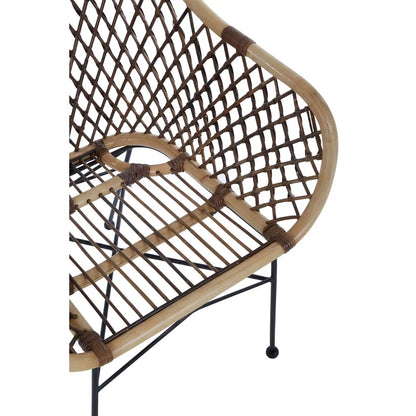 Manado Natural Croco Rattan Armchair