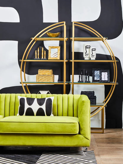 Hampstead 3 Seat Green Velvet Sofa