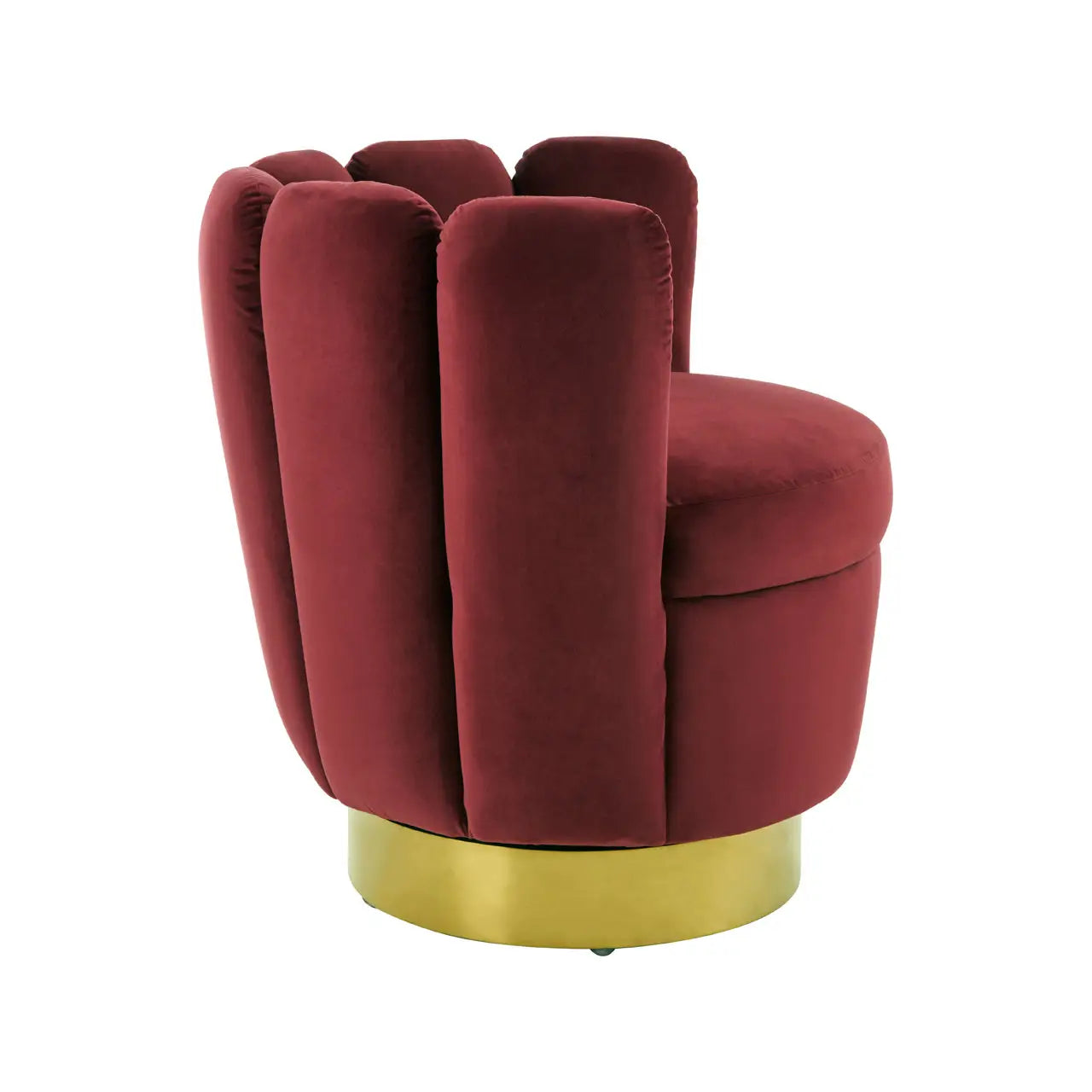 Beauly Wine Velvet Accent Chair