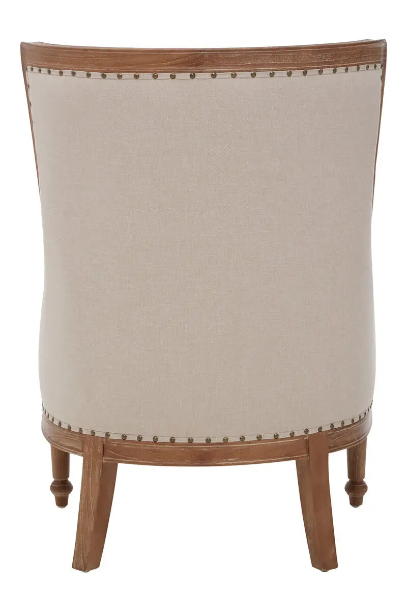 Cabra High Back Cream Chair