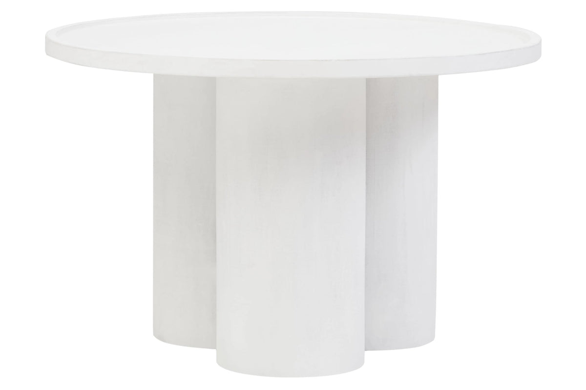 Godalming Whitewash Mango Wood Column Detail Coffee Table