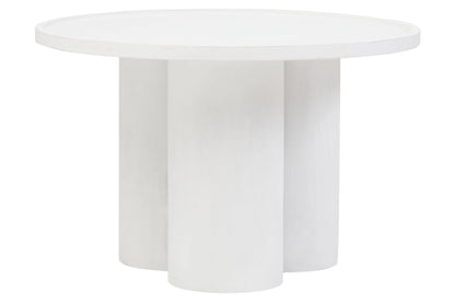 Godalming Whitewash Mango Wood Column Detail Coffee Table