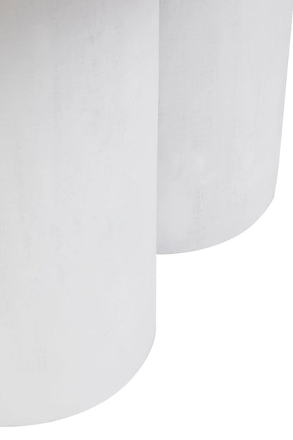 Godalming Whitewash Mango Wood Column Detail Coffee Table