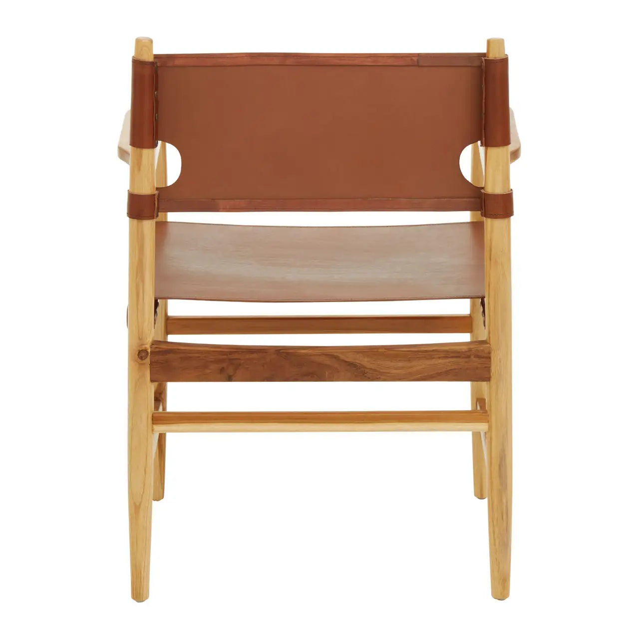 Kendari Antique Brown Leather Chair