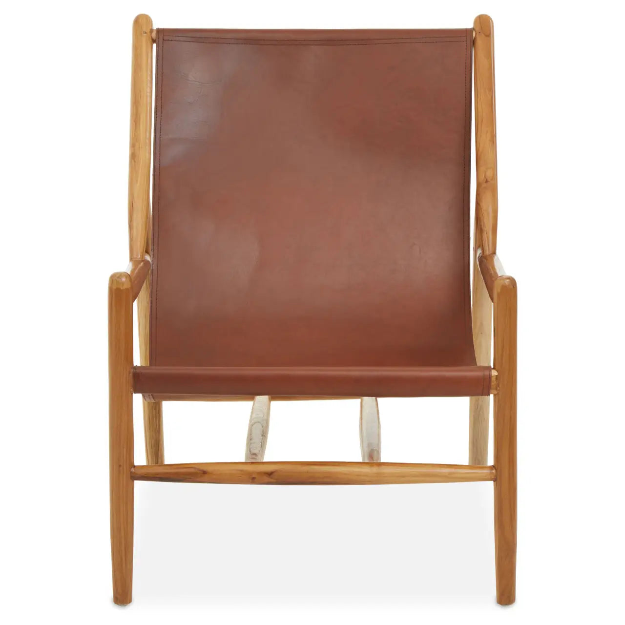 Kendari Antique Dark Brown Leather Chair