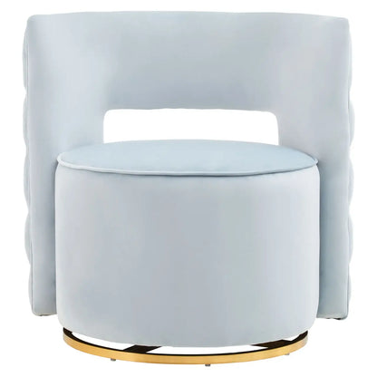 Yasmeen Velvet Swivel Chair