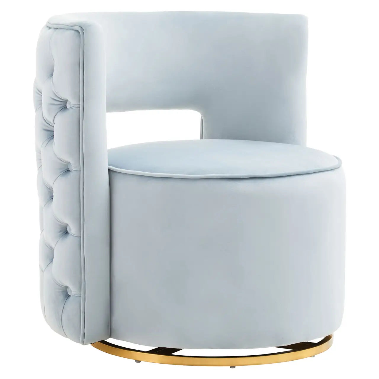 Yasmeen Velvet Swivel Chair