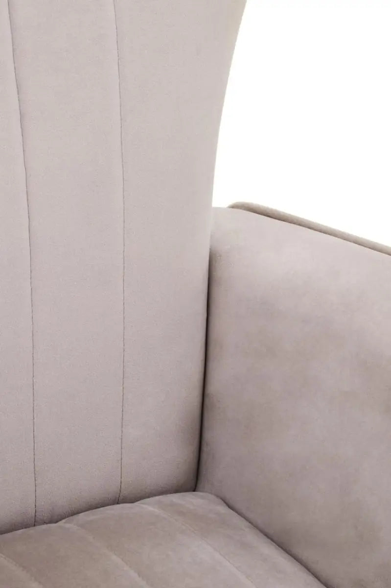 Zamora Mink Velvet Accent Chair
