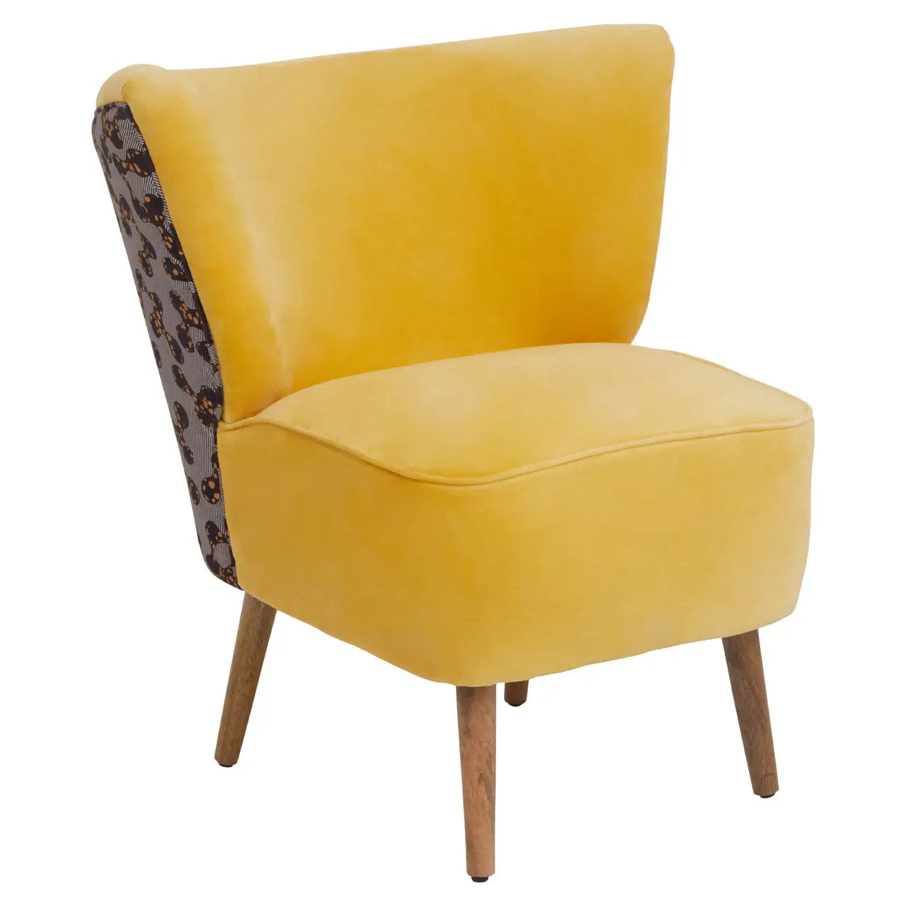 Cefena Yellow Print Chair