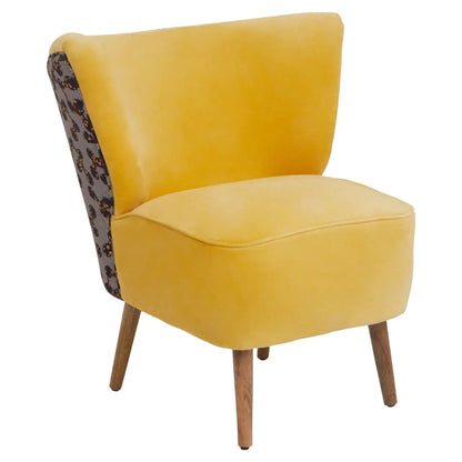 Cefena Yellow Print Chair