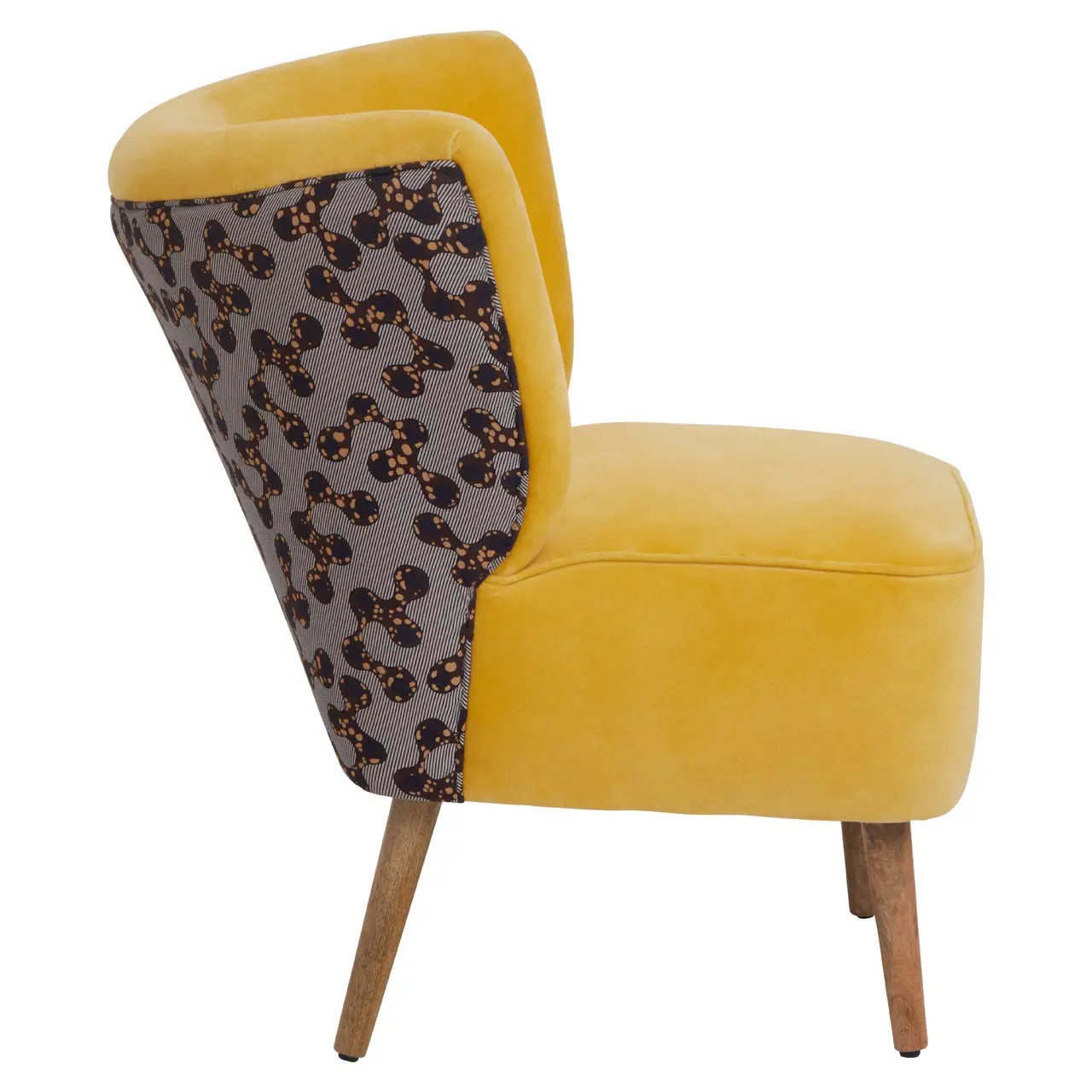 Cefena Yellow Print Chair