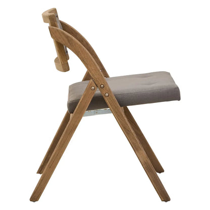 Cebu Grey and Elm Wood Folding Chair