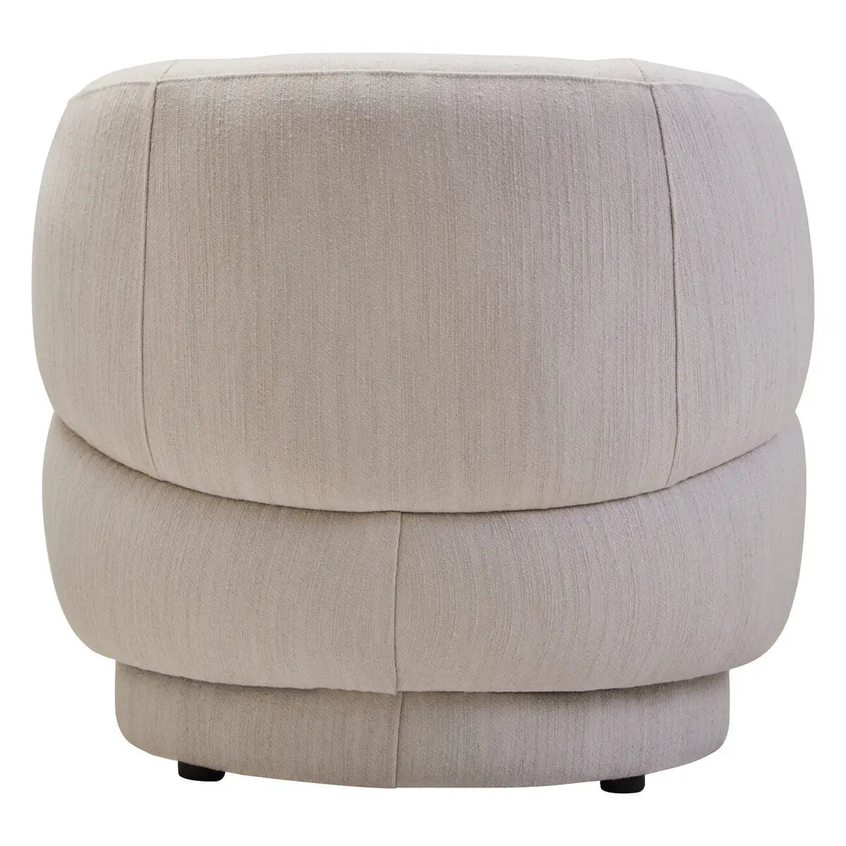 Dale Ivory Linen Curved Chair