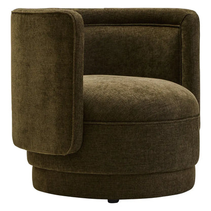 Drake Chenille Curved Chair