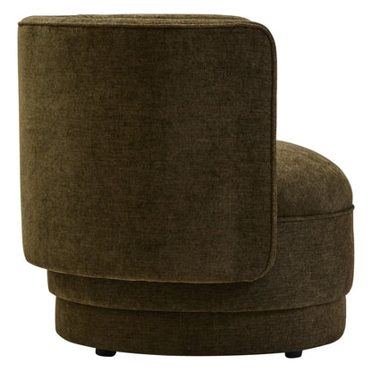 Drake Chenille Curved Chair