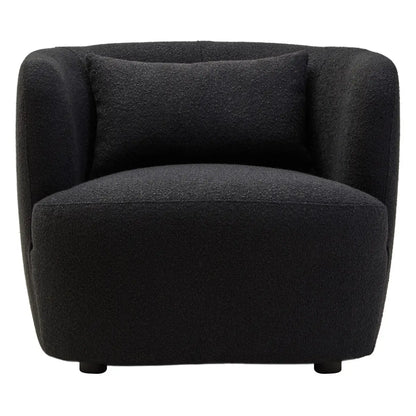Bruge Textured Cream Curved Chair