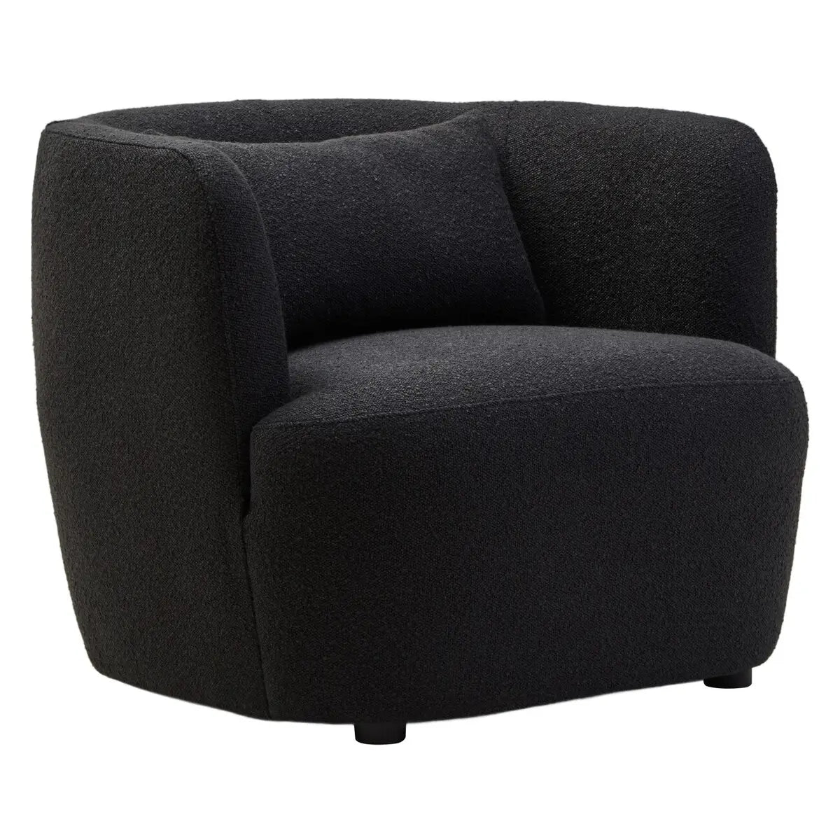 Bruge Textured Cream Curved Chair