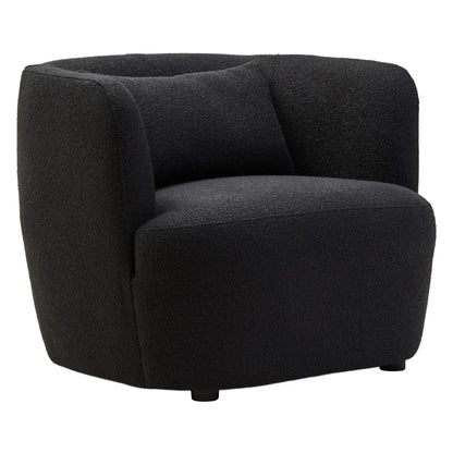 Bruge Textured Cream Curved Chair