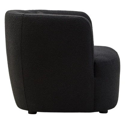 Bruge Textured Cream Curved Chair