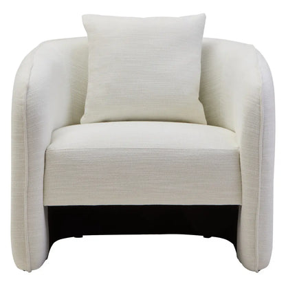Bilani Linen Effect Curved Chair