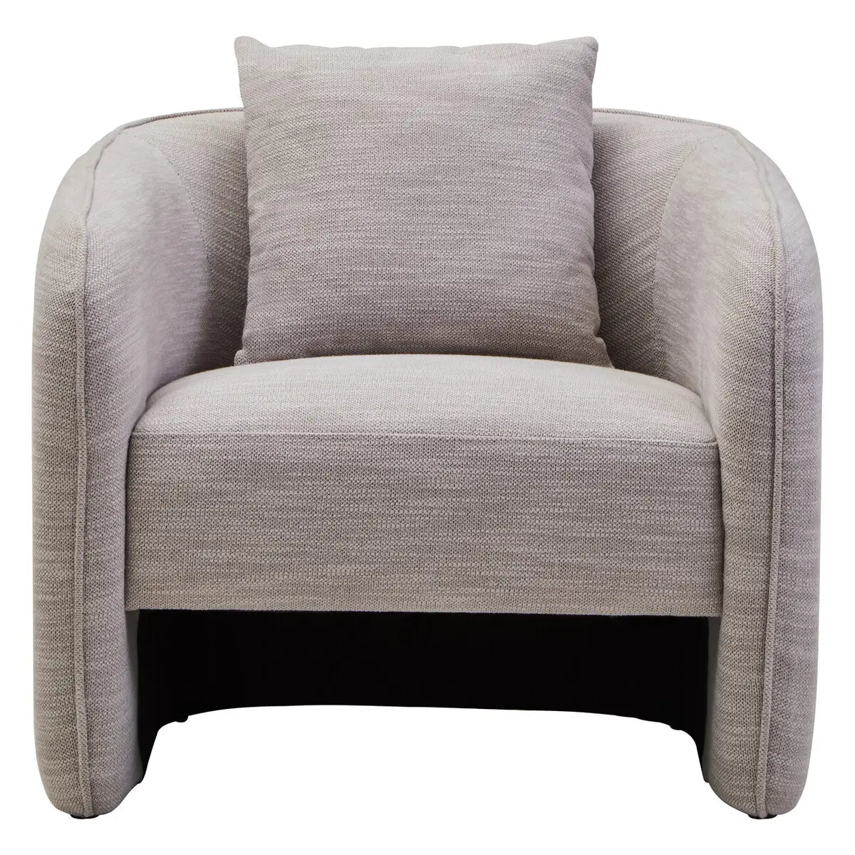 Bilani Linen Effect Curved Chair