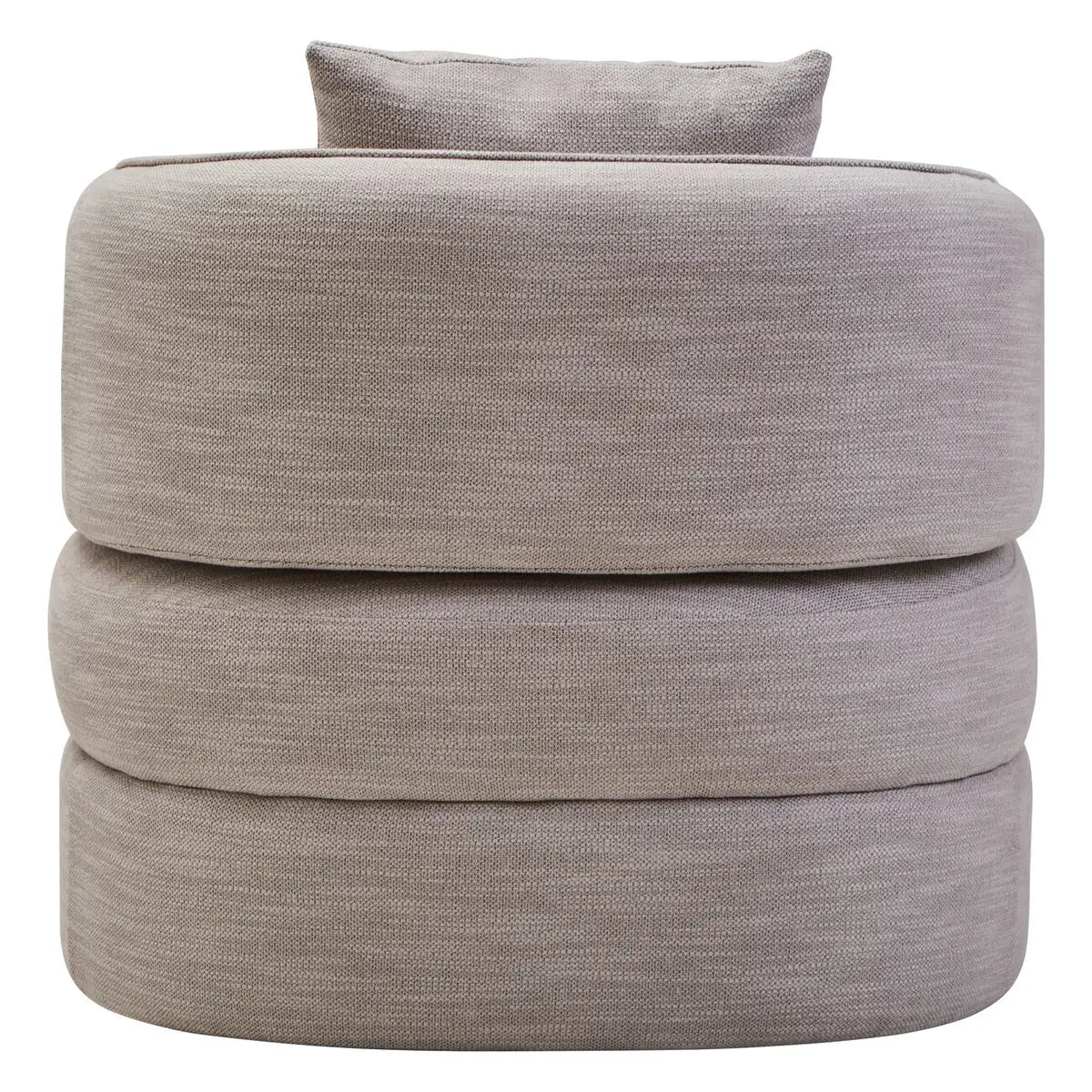 Bilani Linen Effect Curved Chair