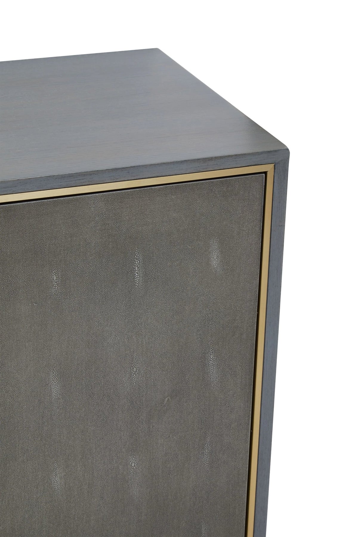 Oxford Grey Shagreen Effect Three Drawer Sideboard