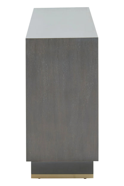 Oxford Grey Shagreen Effect Three Drawer Sideboard