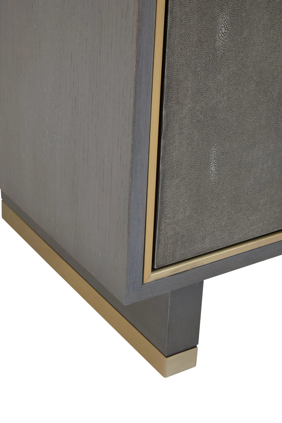 Oxford Grey Shagreen Effect Three Drawer Sideboard