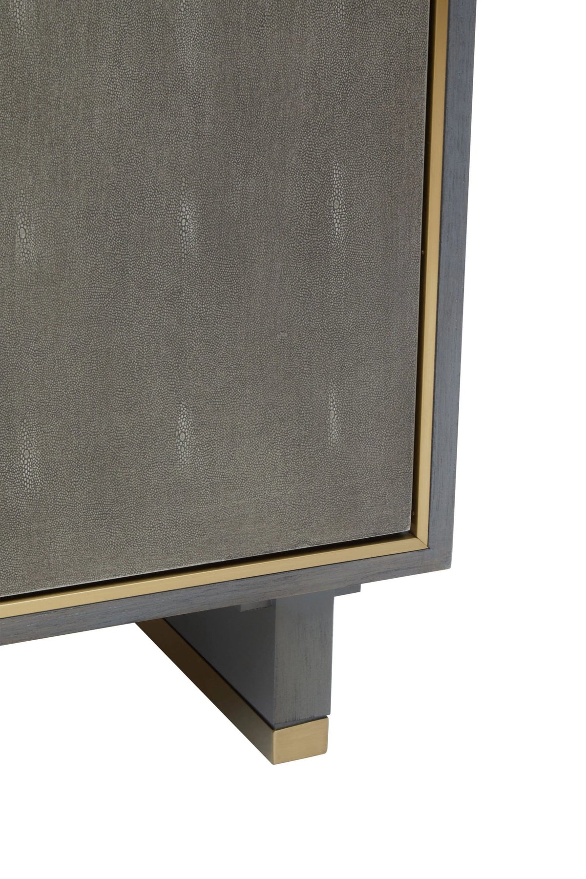 Oxford Grey Shagreen Effect Three Drawer Sideboard