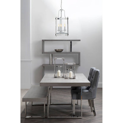 Vienna 3 Bulb Chrome and Glass Pendant Light