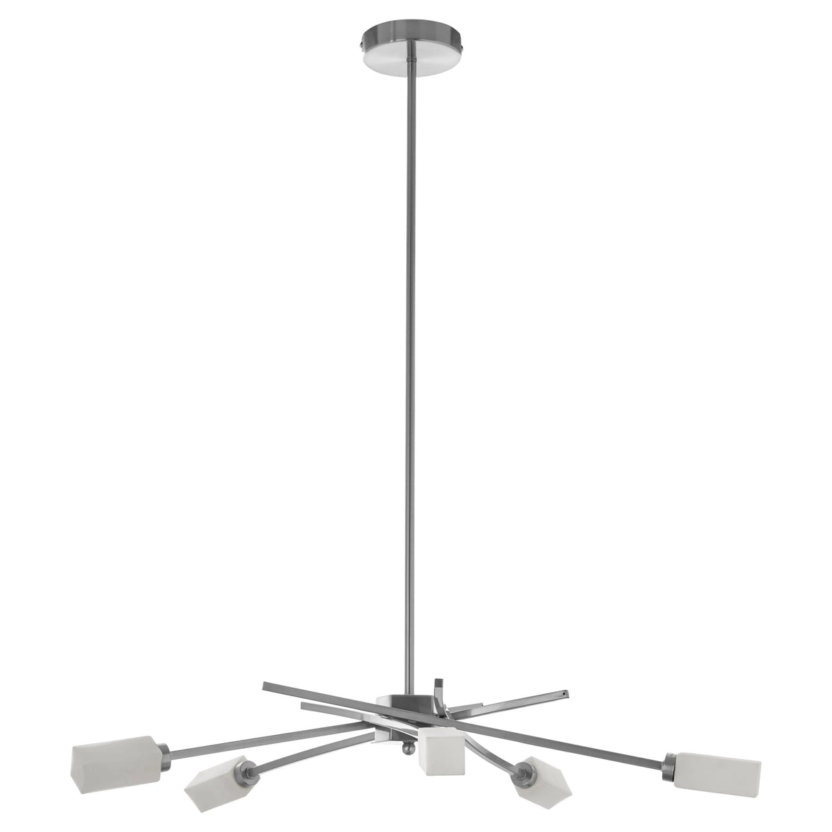 Cambridge 5 Frosted Glass Shade Pendant Lamp