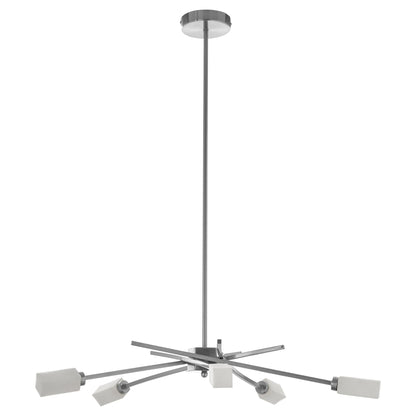 Cambridge 5 Frosted Glass Shade Pendant Lamp