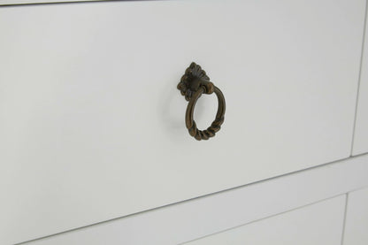 Granada White Sideboard with Oak Wood Top