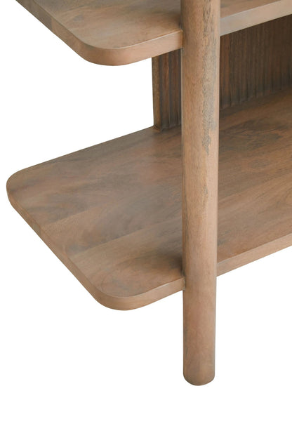 Stirling Five Tier Mango Wood Shelf Unit 