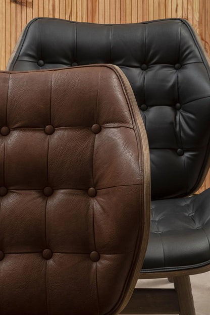 Harrogate Leather Effect Chair 
