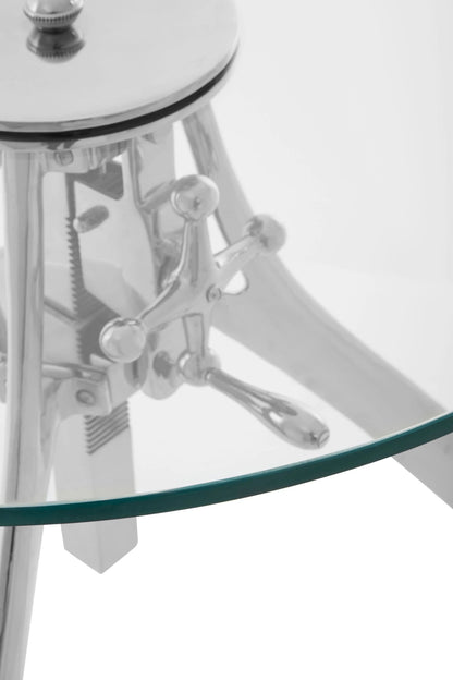 Lydford Crank Mechanism Adjustable Round Bar Table