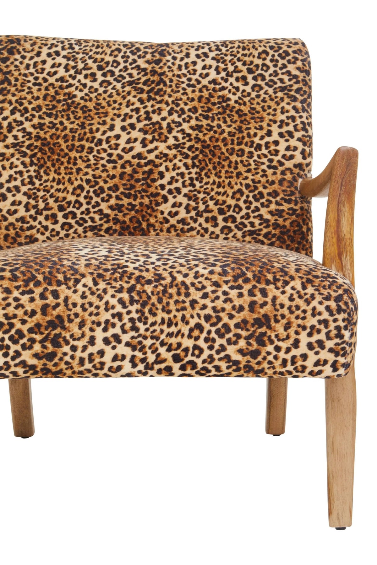 Granada Leopard Print and Mango Wood Chair