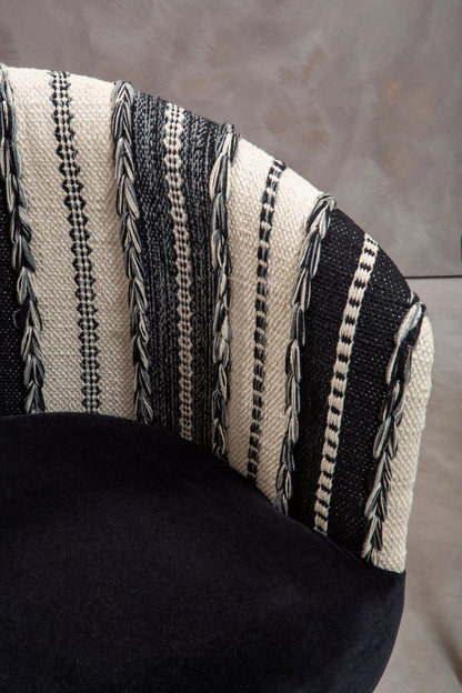 Granada Black and White Chair