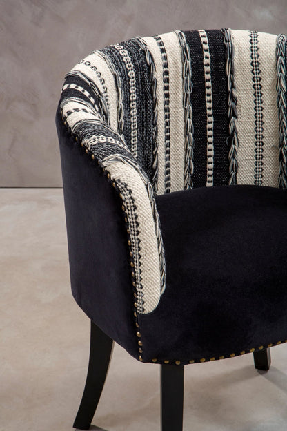 Granada Black and White Chair