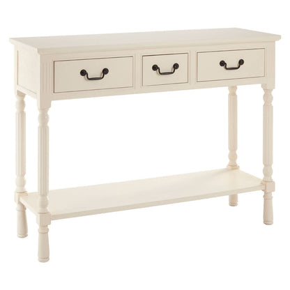 Savoy 3 Drawer Ivory Console Table