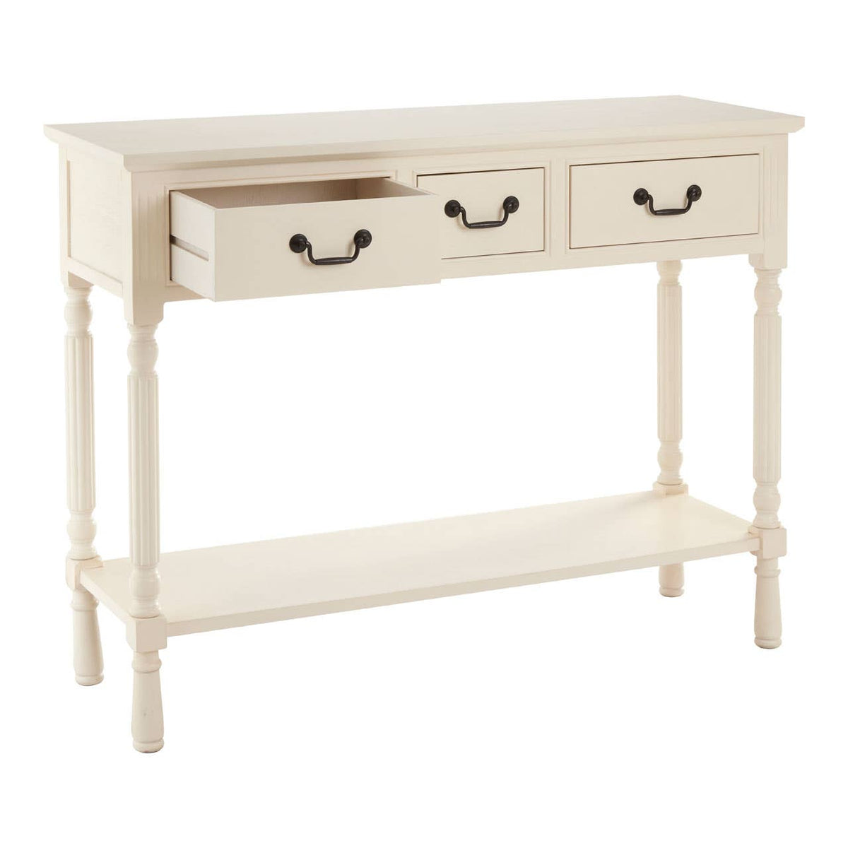 Savoy 3 Drawer Ivory Console Table