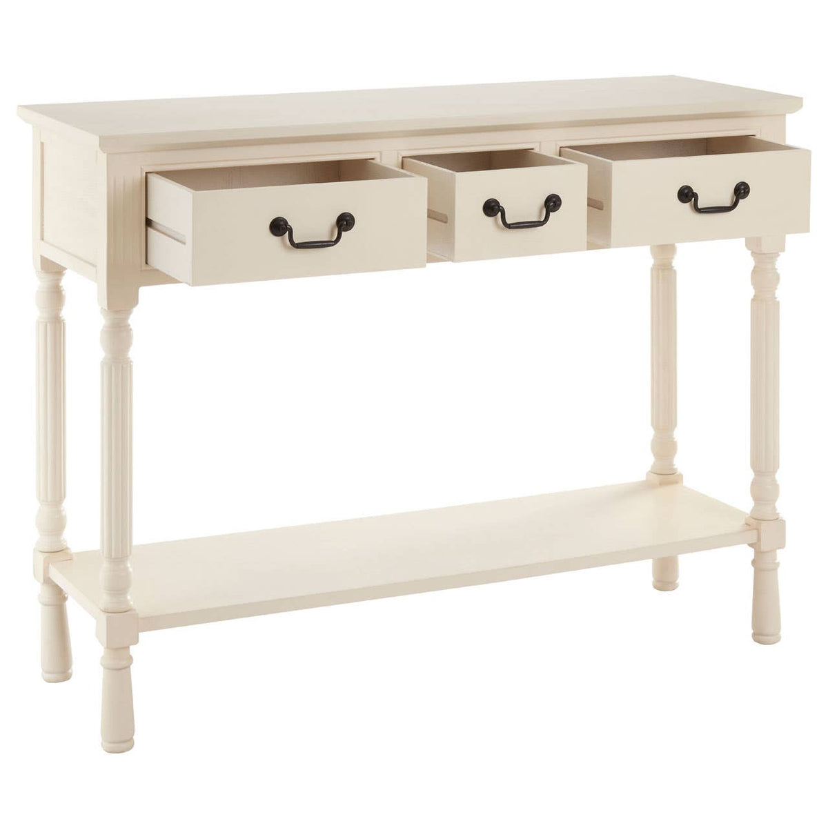 Savoy 3 Drawer Ivory Console Table