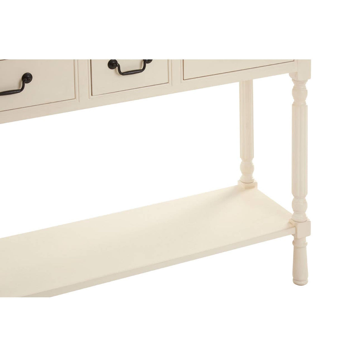 Savoy 3 Drawer Ivory Console Table