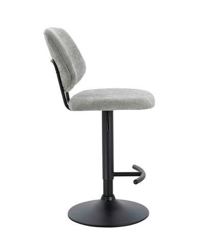 Chichester Set of 2 Textured Fabric Bar Chairs 