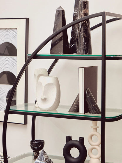 Valencia Half Moon 4 Tier Shelf Unit 