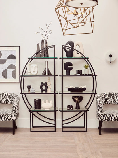 Valencia Half Moon 4 Tier Shelf Unit 