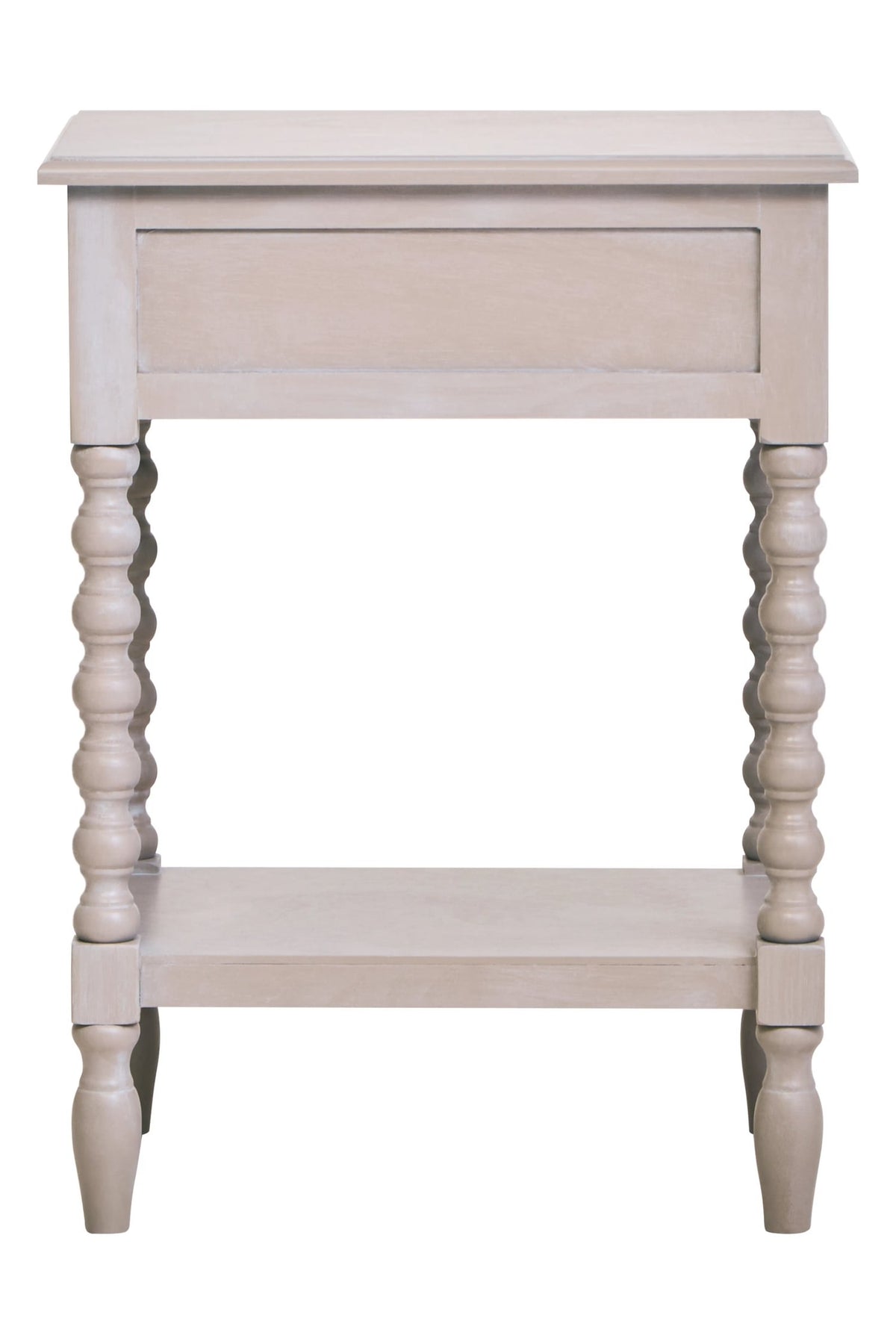 Savoy One Drawer Bobble Detail Grey Wooden Side Table